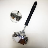 18? safe bbq grill brush 3 in1 head cleaner supplier